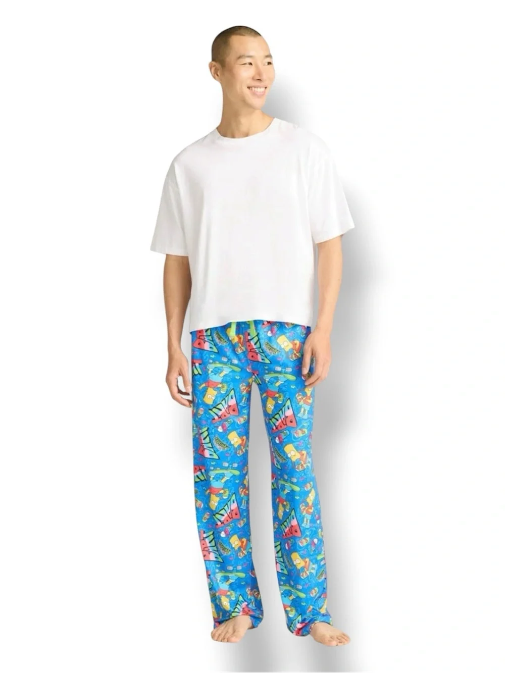 Mens The Simpsons Bart Simpson Graphic Sleep Pants - Size XXL - NWT